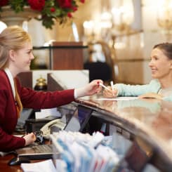 Hotel reception