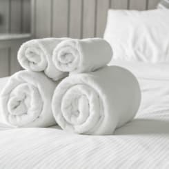 white towels